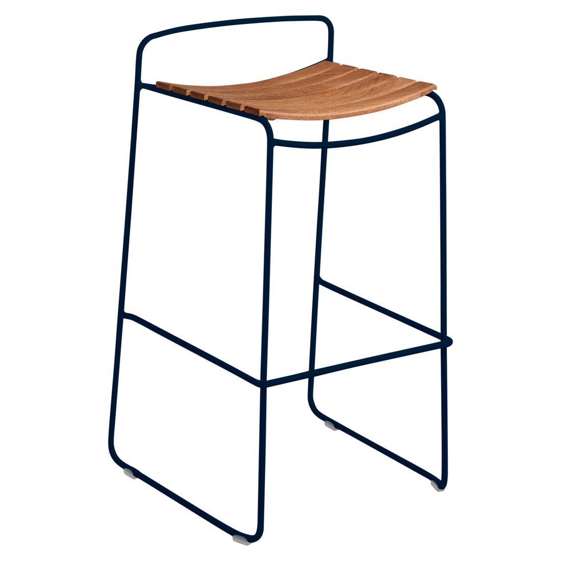 SURPRISING TABOURET DE BAR TECK hover resmi